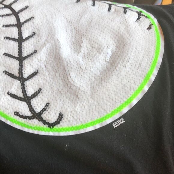 Girls size 16 Justice long sleeve softball shirt - Picture 5 of 5